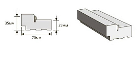 Коробка (п)для дверей Браво, Ф-27 (Венге) для мод.Рондо 2070х86х8